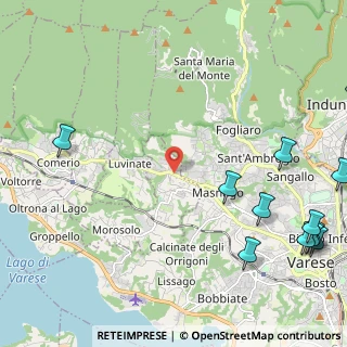 Mappa Via Giacomo Matteotti, 21020 Casciago VA, Italia (3.34333)