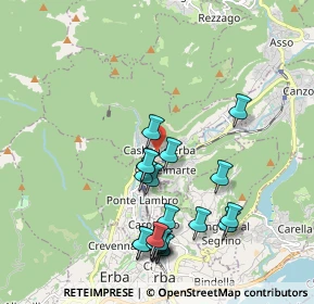Mappa Via Armando Diaz, 22030 Caslino D'erba CO, Italia (1.9905)