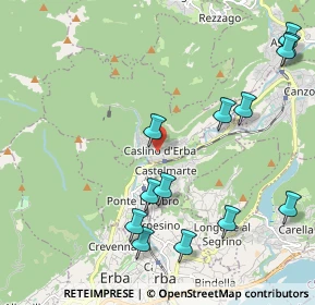 Mappa Via Armando Diaz, 22030 Caslino D'erba CO, Italia (2.45923)