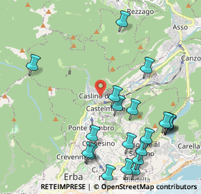 Mappa Via Armando Diaz, 22030 Caslino D'erba CO, Italia (2.503)