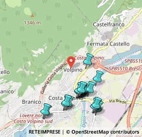 Mappa Via Sabotino, 24062 Costa Volpino BG, Italia (1.047)