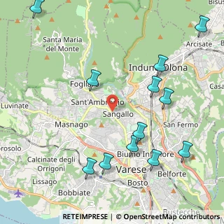 Mappa Viale Padre GianBattista Aguggiari, 21100 Varese VA, Italia (2.53167)