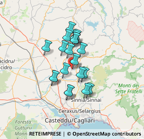 Mappa Donori, 09040 Donori CA, Italia (10.603)