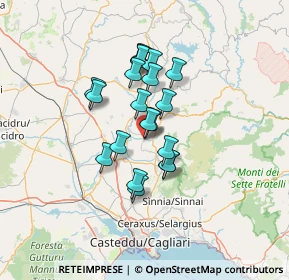 Mappa Donori, 09040 Donori CA, Italia (10.885)