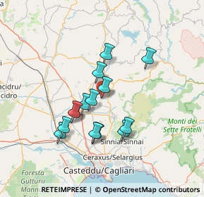 Mappa Donori, 09040 Donori CA, Italia (12.79929)