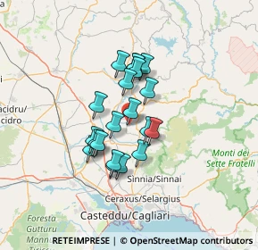 Mappa Via Vittorio Emanuele, 09040 Donori CA, Italia (10.6745)