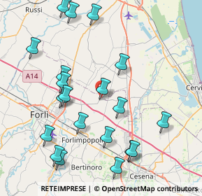 Mappa Via Petrosa, 47122 Forlì FC, Italia (9.227)