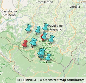 Mappa 41025 Montecreto MO, Italia (10.11333)