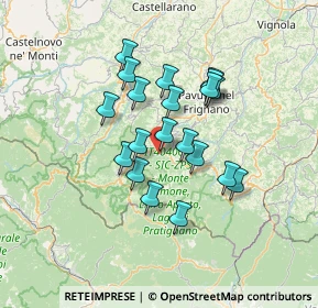 Mappa 41025 Montecreto MO, Italia (11.2245)