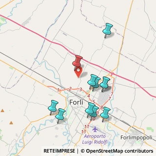Mappa Via Pianta Gioppi, 47122 Forlì FC, Italia (3.90727)