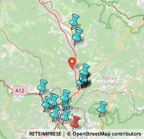 Mappa Ponte Osca, 54012 Tresana MS, Italia (7.955)