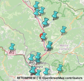 Mappa Ponte Osca, 54012 Tresana MS, Italia (9.2635)