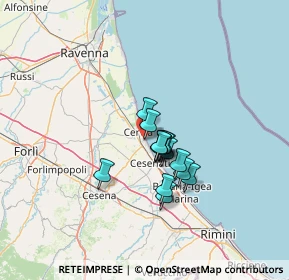 Mappa Viale Emilia, 48015 Cervia RA, Italia (8.74143)