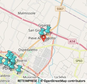 Mappa CC La Punta, 47122 Forlì FC, Italia (3.36273)