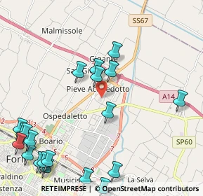 Mappa CC La Punta, 47122 Forlì FC, Italia (2.867)