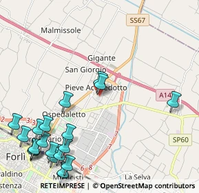 Mappa CC La Punta, 47122 Forlì FC, Italia (2.9605)