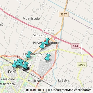 Mappa Centro Commerciale Puntadiferro, 47122 Forlì FC, Italia (2.59235)