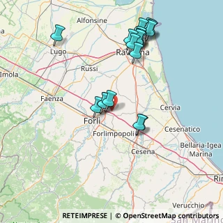Mappa Via Cà Bagnoli, 47122 Forlì FC, Italia (16.54556)