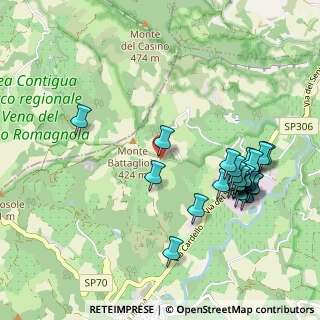 Mappa Via del Monte, 48032 Casola Valsenio RA, Italia (1.108)