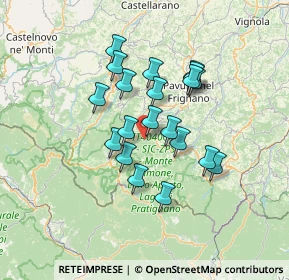 Mappa Via Trogolino, 41025 Montecreto MO, Italia (11.2765)