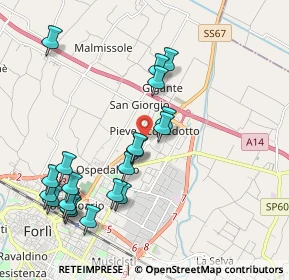Mappa Via Della Pallacanestro, 47122 Forlì FC, Italia (2.179)