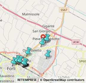 Mappa Via Della Pallacanestro, 47122 Forlì FC, Italia (2.5)