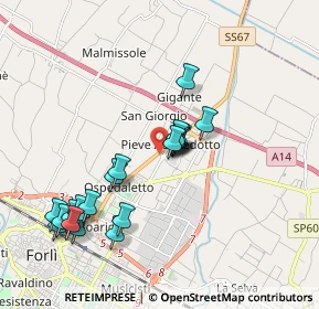 Mappa Via Della Pallacanestro, 47122 Forlì FC, Italia (1.858)