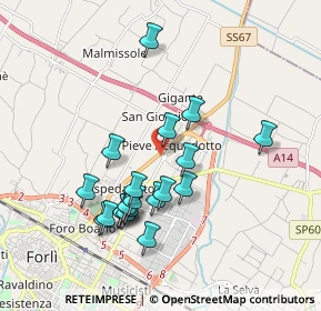 Mappa Via Della Pallacanestro, 47122 Forlì FC, Italia (1.7735)