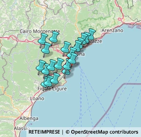 Mappa SS1, 17028 Bergeggi SV, Italia (9.7215)