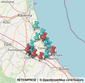 Mappa P.za Unità, 48015 Cervia RA, Italia (11.2655)