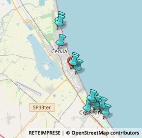 Mappa P.za Unità, 48015 Cervia RA, Italia (3.92)