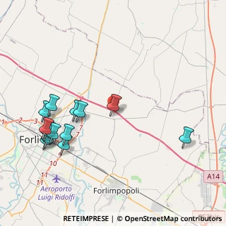 Mappa Via Vincenzo Brasini, 47122 Forlì FC, Italia (4.79538)