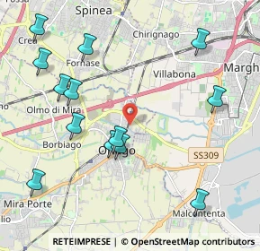 Mappa Via Lusore, 30034 Mira VE, Italia (2.38)