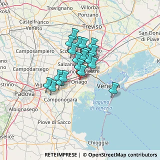 Mappa Via Lusore, 30034 Mira VE, Italia (9.657)