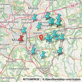 Mappa Via Veneto, 20068 Peschiera Borromeo MI, Italia (7.4895)