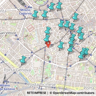 Mappa Via PapaGregorio XIV, 20123 Milano MI, Italia (0.603)