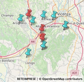 Mappa Strada delle Asse, 36040 Brendola VI, Italia (6.63667)