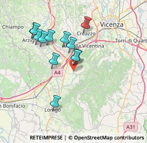 Mappa Strada delle Asse, 36040 Brendola VI, Italia (6.895)