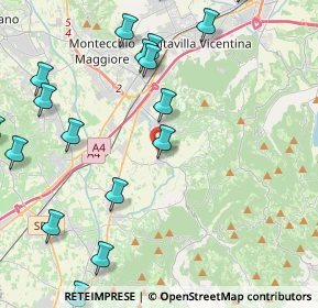 Mappa Strada delle Asse, 36040 Brendola VI, Italia (5.7925)