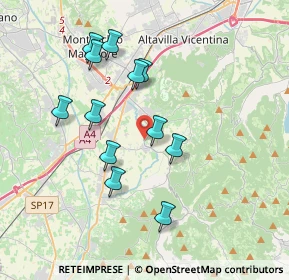 Mappa Strada delle Asse, 36040 Brendola VI, Italia (3.45333)