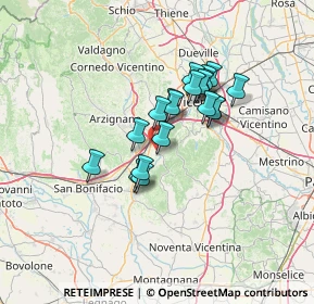 Mappa Strada delle Asse, 36040 Brendola VI, Italia (9.97947)