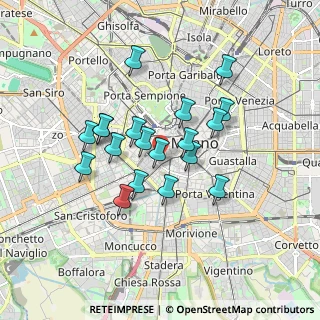 Mappa Via Orazio, 20123 Milano MI, Italia (1.45789)