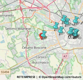 Mappa Via Valle Antigorio, 20152 Milano MI, Italia (4.70091)