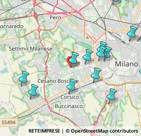 Mappa Via Valle Antigorio, 20152 Milano MI, Italia (5.35375)