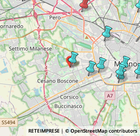 Mappa Via Valle Antigorio, 20152 Milano MI, Italia (5.93615)