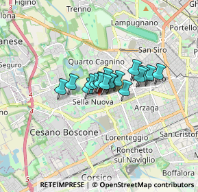 Mappa Via Valle Antigorio, 20152 Milano MI, Italia (0.85667)