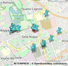Mappa Via Valle Antigorio, 20152 Milano MI, Italia (1.0095)