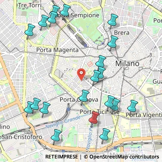 Mappa Via Lesmi, 20123 Milano MI, Italia (1.329)