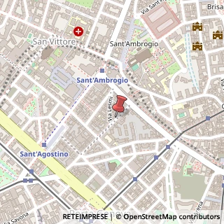 Mappa Via Ausonio, 8, 20123 Milano, Milano (Lombardia)
