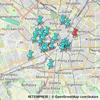 Mappa Via Lesmi, 20123 Milano MI, Italia (1.371)